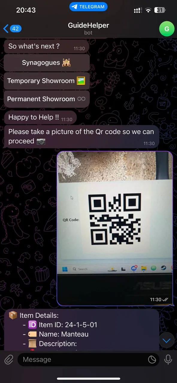 Telegram Bot Interaction