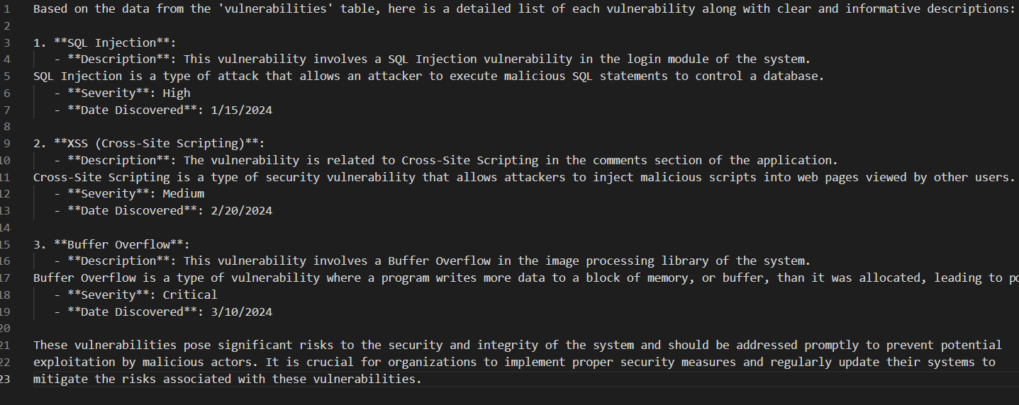 Vulnerability Description