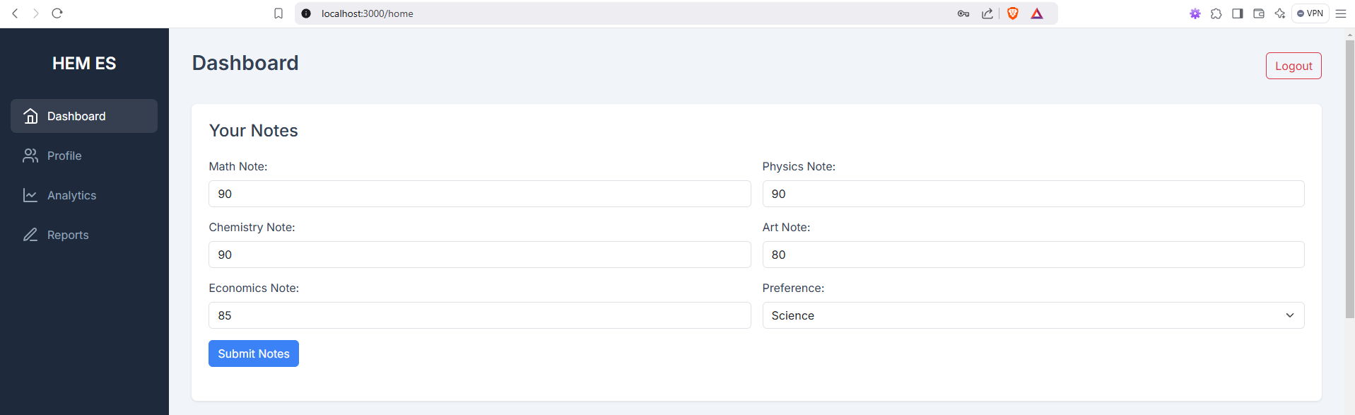 Project Screenshot 2